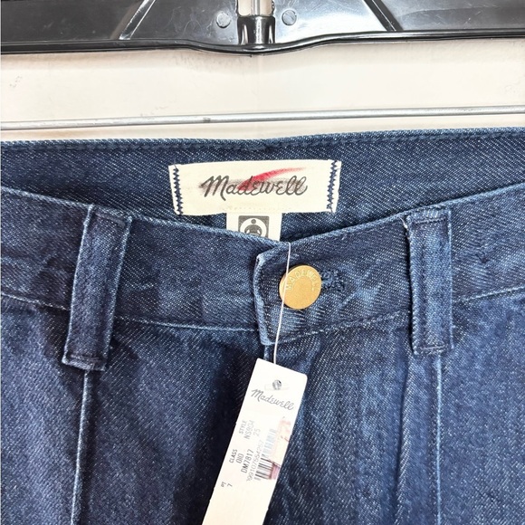 Madewell superwide trouser pants jeans size 25 dark wash new - Picture 8 of 12